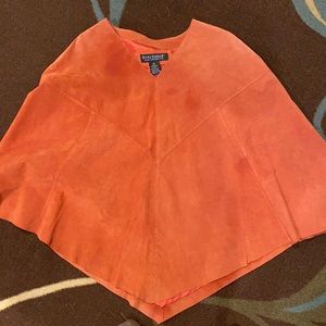 Suede poncho priced as marked or best offer